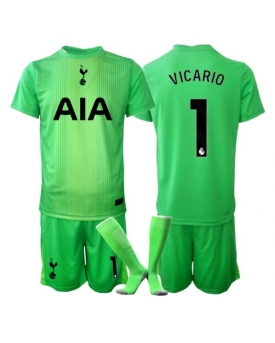 Billige Fotballdrakt Tottenham Hotspur Guglielmo Vicario #1 Keeper Replika Hjemmedraktsett Barn 2025-26 Kortermet (med bukser)
